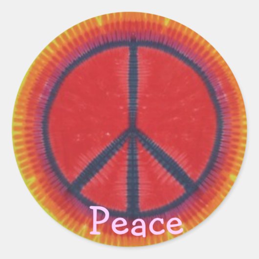 Sticker Rond Collier de paix (Devant)