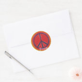 Sticker Rond Collier de paix (Enveloppe)