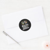 Sticker Rond Collier de perles de voyage de filles Shenanigans (Enveloppe)
