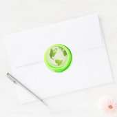 Sticker Rond Collier de terre verte (Enveloppe)
