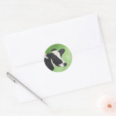 Sticker Rond Collier de vache Holstein (Enveloppe)