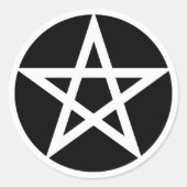 Sticker Rond Collier Pentacle (Devant)