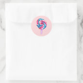 Sticker Rond Collipop eau couleur bonbon art (Sac)