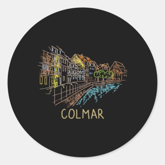 Sticker Rond Colmar (Devant)