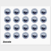 Sticker Rond Colmars Ratery Station de ski (Feuille)