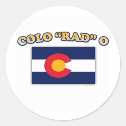 Sticker Rond Colo RAD O (Devant)