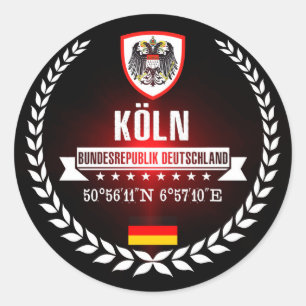 Sticker Rond Cologne