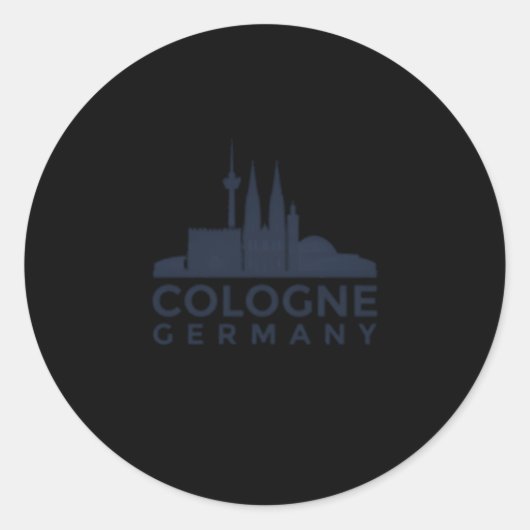 Sticker Rond Cologne Gery Koln Ger (Devant)