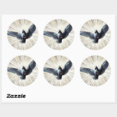Sticker Rond colombe (Feuille)