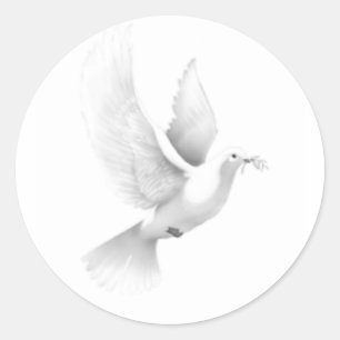 Sticker Rond colombe