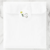 Sticker Rond Colombe blanche (Sac)