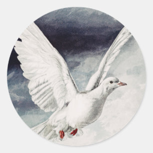Sticker Rond Colombe du Saint-Esprit Confirmation Religieuse et