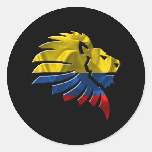 Sticker Rond Colombia (Devant)