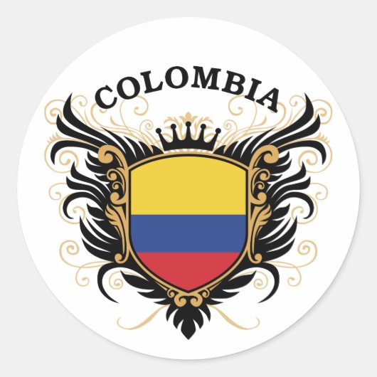 Sticker Rond Colombie (Devant)