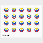Sticker Rond Colombie (Feuille)