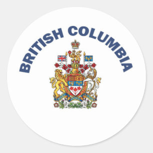 Sticker Rond Colombie-Britannique