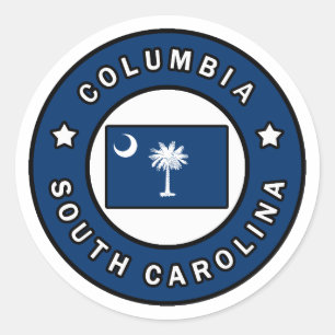 Sticker Rond Colombie Caroline du Sud