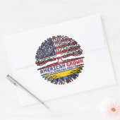 Sticker Rond Colombie Colombie Colombie États-Unis Amérique Éta (Enveloppe)