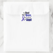 Sticker Rond Colon Cancer ANGEL 1 Papa (Sac)