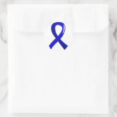 Sticker Rond Colon Cancer Bleu Ruban 3 (Sac)