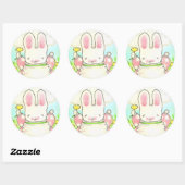 Sticker Rond Colonne cadeau Sunny Bunny (Feuille)