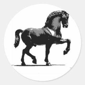 Sticker Rond Colonne classique Dressage 15