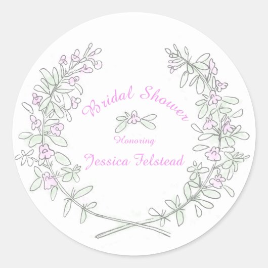 Sticker Rond Colonne de mariage de douche nuptiale de courge de (Devant)