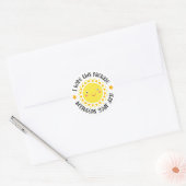 Sticker Rond Colonne de paquet Sunshine (Enveloppe)