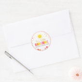 Sticker Rond Colonne d'enveloppe Sunshine Anniversaire Fille ro (Enveloppe)