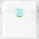 Sticker Rond Colonne Grassy Landscape (Sac)