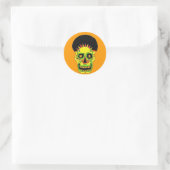 Sticker Rond Colonne Sun Skull jour et nuit (Sac)