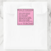 Sticker Rond Colonnes de glissière rose du Congrès (Sac)