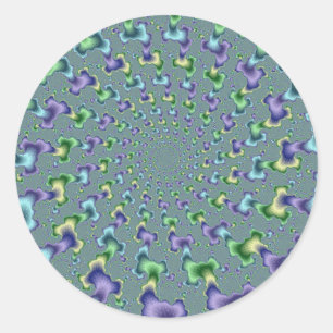 Sticker Rond Colonnes de pédale - Fractal