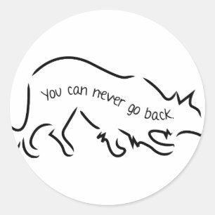 Sticker Rond Colons frontaliers - Vous ne pouvez jamais revenir