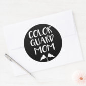 Sticker Rond Color Guard Maman, Fier ColorGuard Mother (Enveloppe)