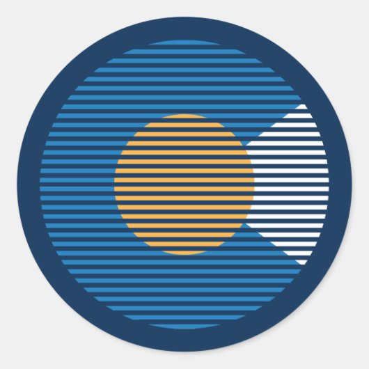 Sticker Rond colorado c (Devant)