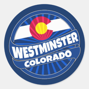 Sticker Rond Colorado de Westminster collants d'éclatement
