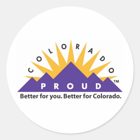 Sticker Rond Colorado Fière (Devant)