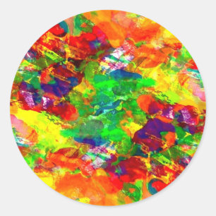 Sticker Rond Colorant de peinture