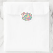 Sticker Rond Colorant mouton (Sac)