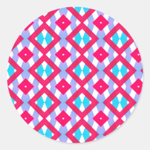 Sticker Rond Colorant rose, violet et bleu