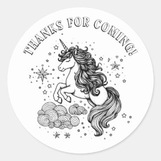 Sticker Rond Coloration personnalisée de la partie Anniversaire