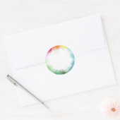 Sticker Rond Coloré Abstrait moderne vierge Modèle personnalisé (Enveloppe)