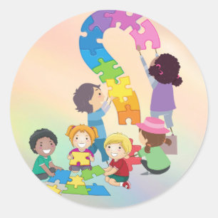 Sticker Rond coloré géant