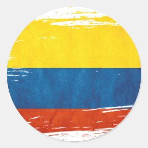 Sticker Rond Colores de la Colombie