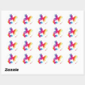 Sticker Rond ColorFly-1 (Feuille)