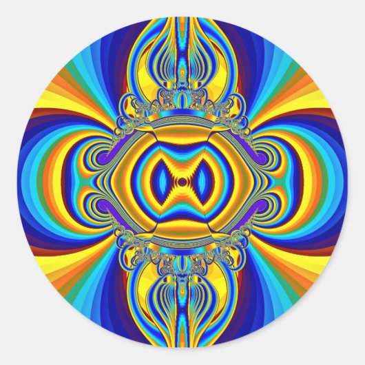 Sticker Rond Colorful Abstract Background-14334 (Devant)