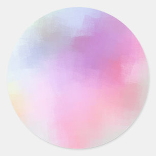 Sticker Rond Colorful Blank Modèle moderne Abstrait élégant