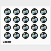 Sticker Rond Colorful Hope Graffiti - Y2K Sparkle Aesthetic (Feuille)