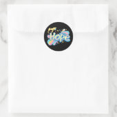 Sticker Rond Colorful Hope Graffiti - Y2K Sparkle Aesthetic (Sac)